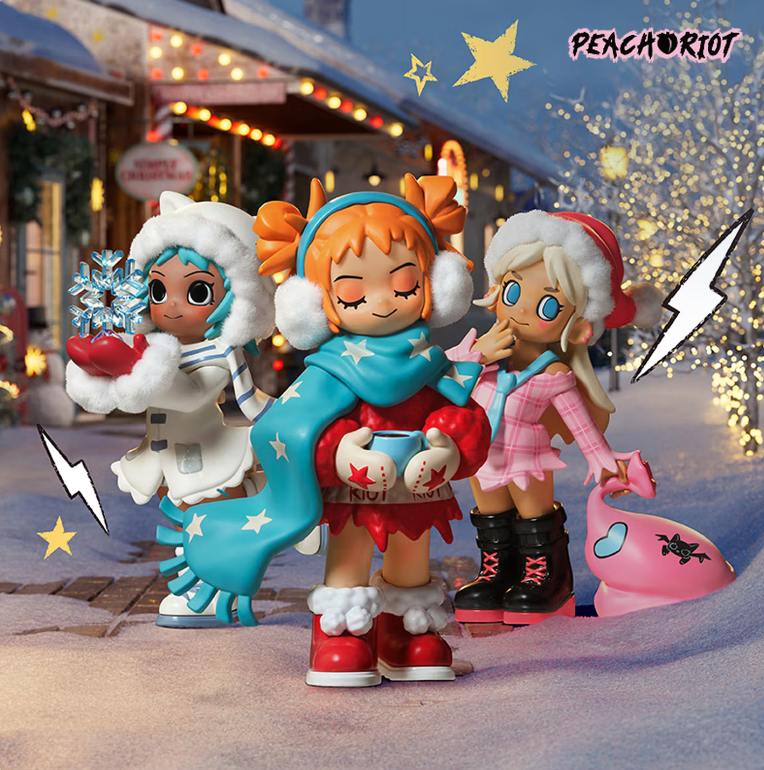POPMART泡泡玛特Lil Peach Riot 小小叛桃假日组曲系列手办盲盒
