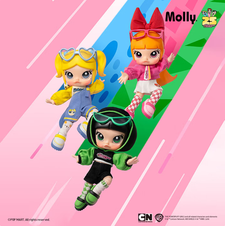 POPMART泡泡玛特MOLLY &times; 飞天小女警系列可动人偶盲盒